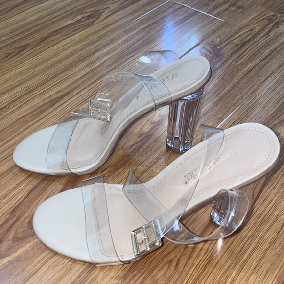 HANNA TRANSPARENT HEELED SANDAL - Picture 2 of 8